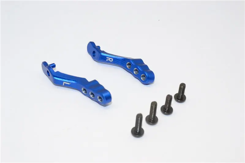 Tamiya Mf01x Aluminum Rear Camber Link Mount - 1Pr Set Blue 1