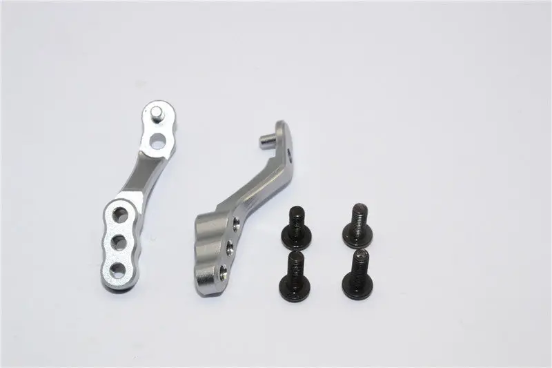Tamiya Mf01x Aluminum Rear Camber Link Mount - 1Pr Set Gray Silver 1