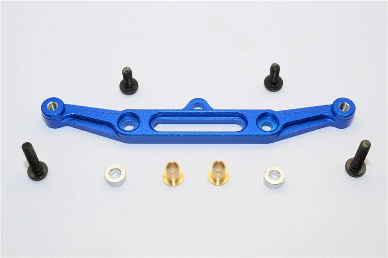 Tamiya Mf01x Aluminum Rear Damper Mount - 1Pc Set Blue 1