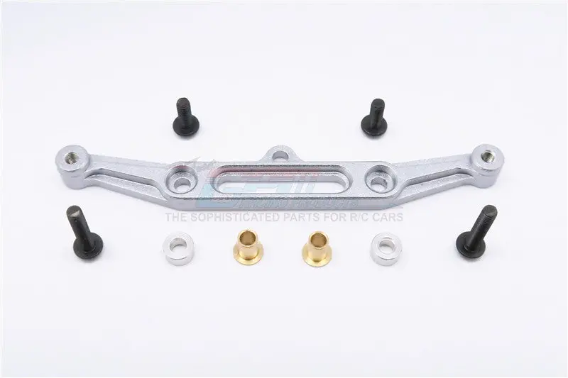 Tamiya Mf01x Aluminum Rear Damper Mount - 1Pc Set Gray Silver 1
