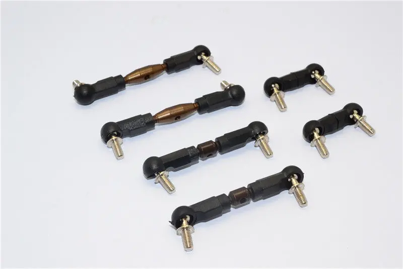 Tamiya Mf01x Spring Steel Completed Tie Rod - 6Pcs Set 1