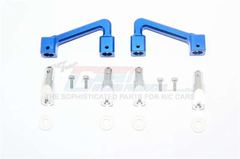 Tamiya T3-01 Dancing Rider Trike Aluminum Body Mount & Stabilizer - 14Pc Set Blue 1