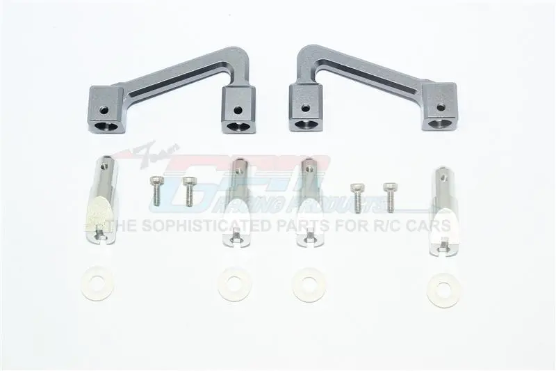 Tamiya T3-01 Dancing Rider Trike Aluminum Body Mount & Stabilizer - 14Pc Set Gray Silver 1