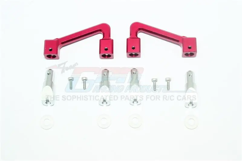 Tamiya T3-01 Dancing Rider Trike Aluminum Body Mount & Stabilizer - 14Pc Set Red 1