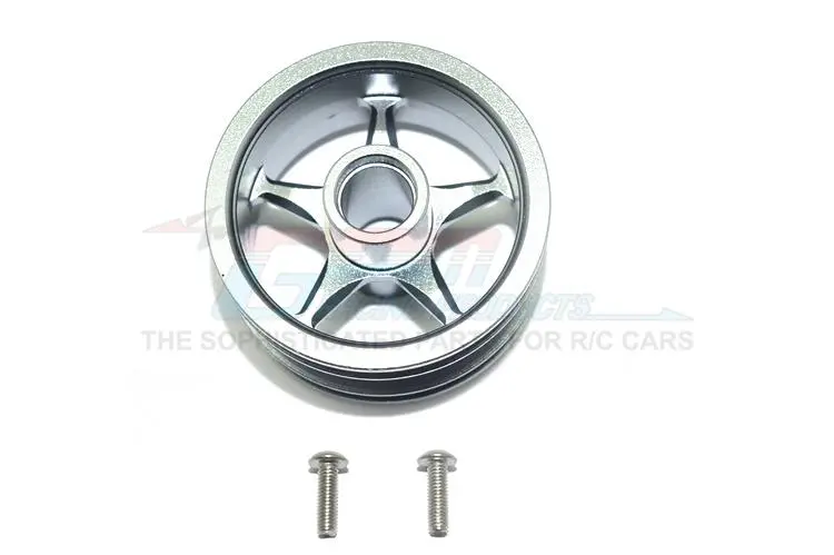 Tamiya T3-01 Dancing Rider Trike Aluminum Front Wheel (5 Poles Design) - 1Pc Set Gray Silver 1