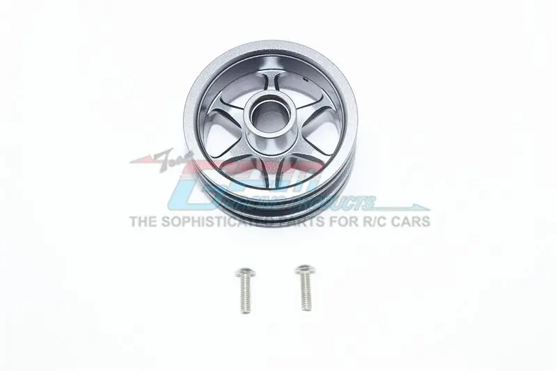 Tamiya T3-01 Dancing Rider Trike Aluminum Front Wheel (6 Poles Design) -1Pc Set Gray Silver 1