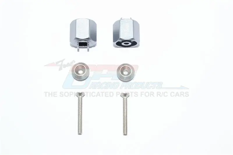 Tamiya T3-01 Dancing Rider Trike Aluminum Hex Adapter (+3Mm) - 6Pc Set Gray Silver 1