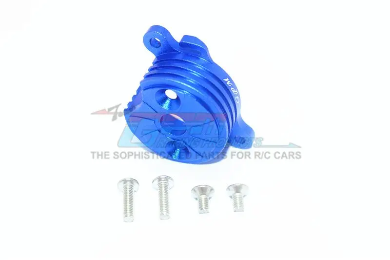 Tamiya T3-01 Dancing Rider Trike Aluminum Motor Mount With Heat Sink Fins - 1Pc Set Blue 1