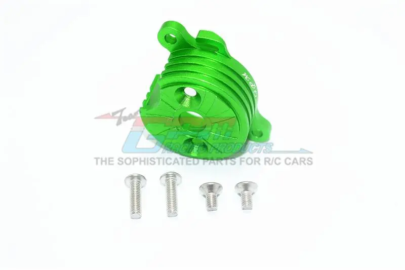 Tamiya T3-01 Dancing Rider Trike Aluminum Motor Mount With Heat Sink Fins - 1Pc Set Green 1