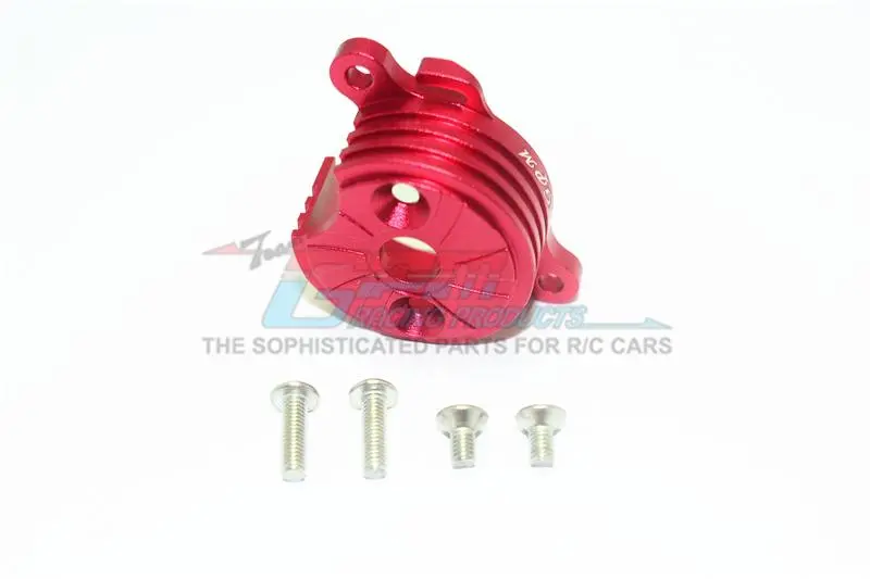Tamiya T3-01 Dancing Rider Trike Aluminum Motor Mount With Heat Sink Fins - 1Pc Set Red 1