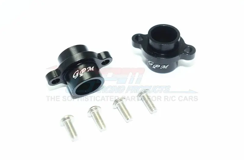 Tamiya T3-01 Dancing Rider Trike Aluminum Rear Axle Adapters - 1Pr Set Black 1