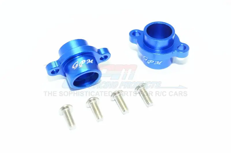 Tamiya T3-01 Dancing Rider Trike Aluminum Rear Axle Adapters - 1Pr Set Blue 1