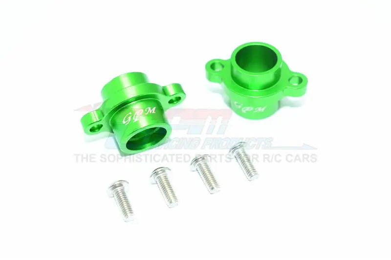 Tamiya T3-01 Dancing Rider Trike Aluminum Rear Axle Adapters - 1Pr Set Green 1