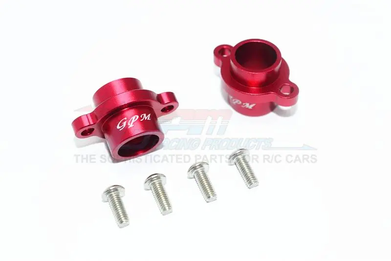 Tamiya T3-01 Dancing Rider Trike Aluminum Rear Axle Adapters - 1Pr Set Red 1