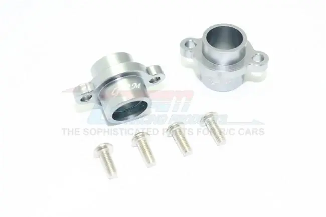 Tamiya T3-01 Dancing Rider Trike Aluminum Rear Axle Adapters - 1Pr Set Silver 1