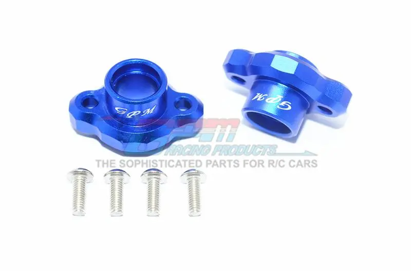 Tamiya T3-01 Dancing Rider Trike Aluminum Rear Axle Adapters ( Enclosed Design) - 1Pr Set Blue 1