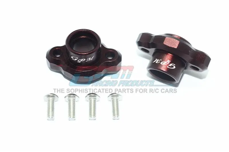 Tamiya T3-01 Dancing Rider Trike Aluminum Rear Axle Adapters ( Enclosed Design) - 1Pr Set Brown 1