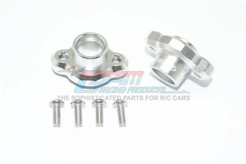 Tamiya T3-01 Dancing Rider Trike Aluminum Rear Axle Adapters ( Enclosed Design) - 1Pr Set Silver 1