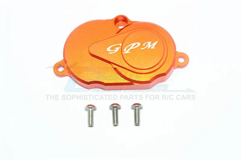 Tamiya T3-01 Dancing Rider Trike Aluminum Rear Gearbox Cover - 1Pc Set Orange 1
