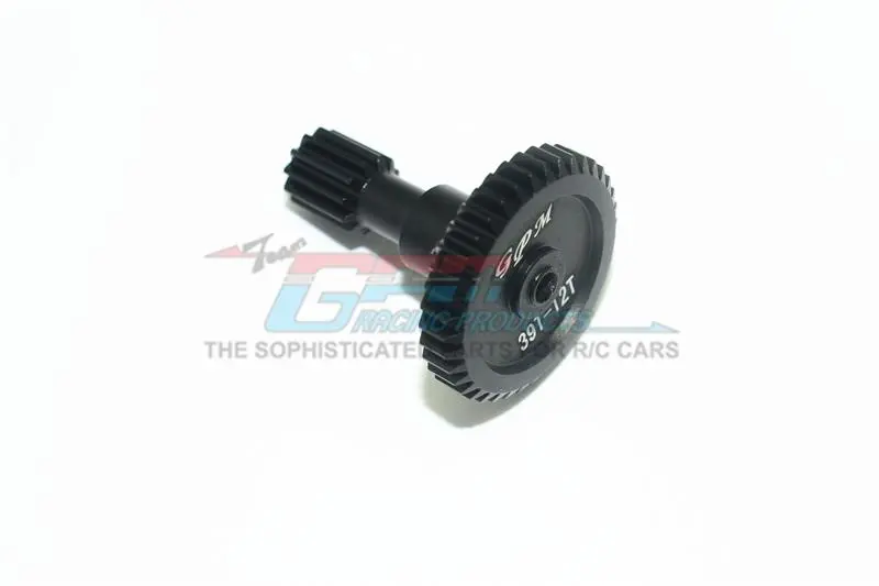 Tamiya T3-01 Dancing Rider Trike Aluminum Rear Main Gear (39T-12T) - 1Pc Black 1