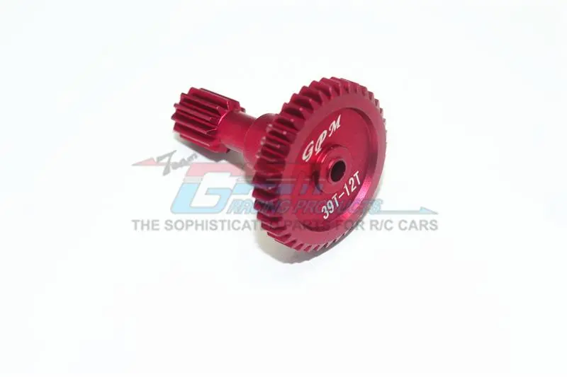 Tamiya T3-01 Dancing Rider Trike Aluminum Rear Main Gear (39T-12T) - 1Pc Red 1
