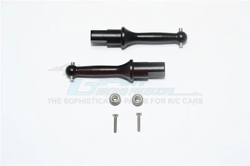 Tamiya T3-01 Dancing Rider Trike Aluminum Rear Wheel Shaft - 1Pr Set Black 1