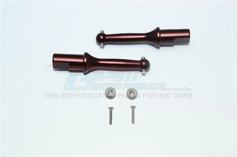 Tamiya T3-01 Dancing Rider Trike Aluminum Rear Wheel Shaft - 1Pr Set Brown 1