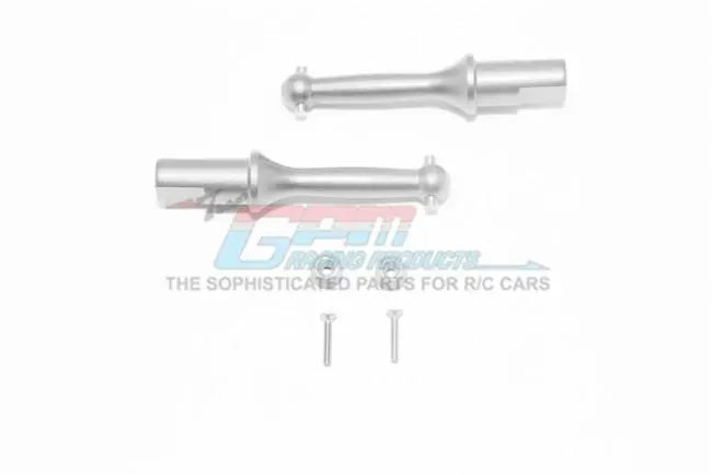 Tamiya T3-01 Dancing Rider Trike Aluminum Rear Wheel Shaft - 1Pr Set Silver 1