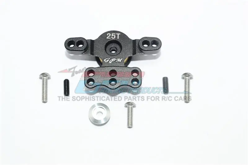Tamiya T3-01 Dancing Rider Trike Aluminum Servo Saver - 1 Set Black 1