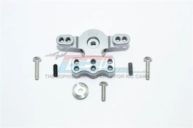 Tamiya T3-01 Dancing Rider Trike Aluminum Servo Saver - 1 Set Gray Silver 1