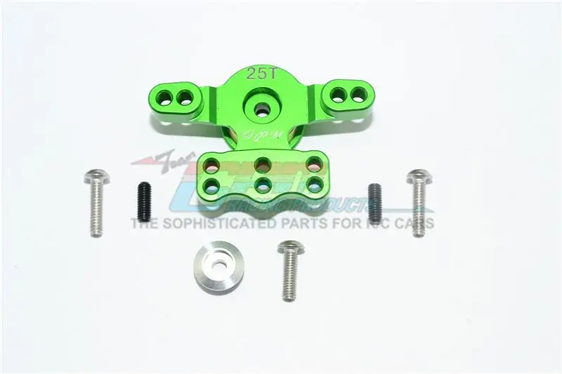 Tamiya T3-01 Dancing Rider Trike Aluminum Servo Saver - 1 Set Green 1