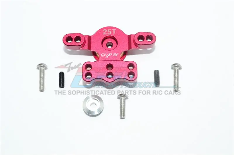 Tamiya T3-01 Dancing Rider Trike Aluminum Servo Saver - 1 Set Red 1