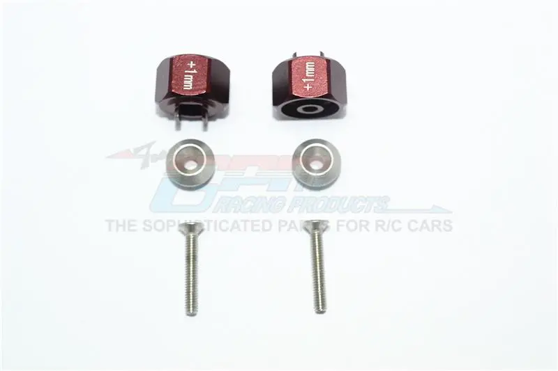 Tamiya T3-01 Dancing Rider Trike Aluminum Wheel Hex Adapter (+1Mm) - 1Pr Set Brown 1