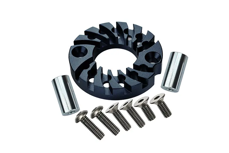 Tamiya Ta01 Aluminum Motor Mount For 16T, 21T Standard - 1Pc Set Black 1