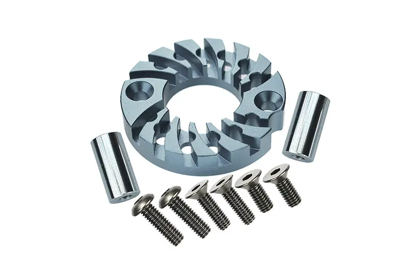 Tamiya Ta01 Aluminum Motor Mount For 16T, 21T Standard - 1Pc Set Gray Silver 1