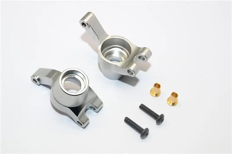 Tamiya Ta01 Aluminum Rear Knuckle Arm Set - 1Pr Gray Silver 1