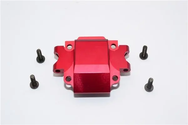 Tamiya Ta01 / Ta02 / M1025 Hummer Aluminum Front Gear Box (Bottom) Part - 1Pc Set Red 1