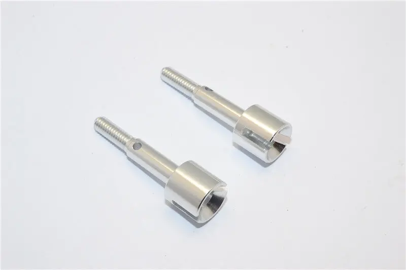 Tamiya Ta02 Aluminum Front/Rear Wheel Shaft - Silver 1