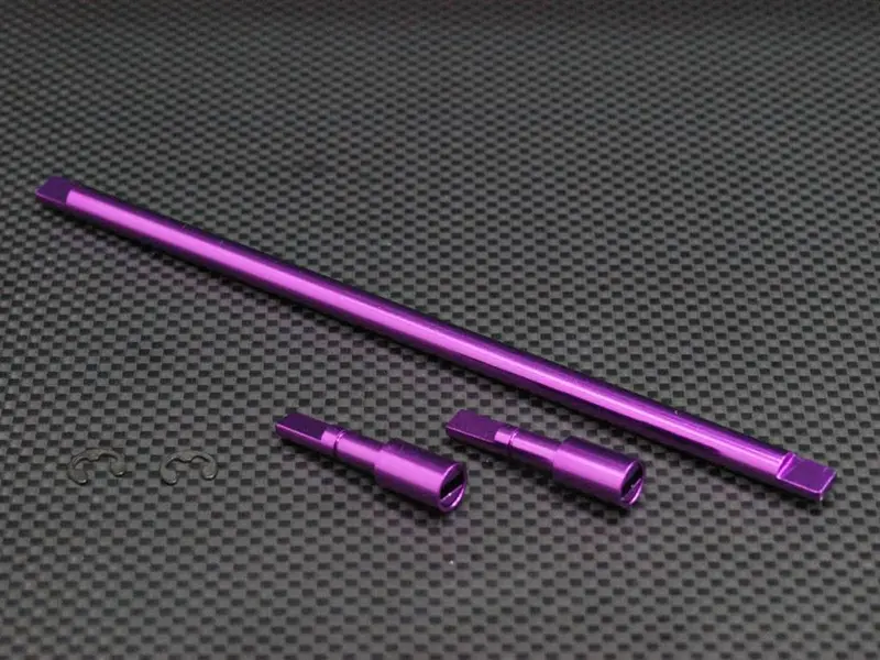 Tamiya Ta02 Aluminum Modified Main Drive Shaft Set Purple 1