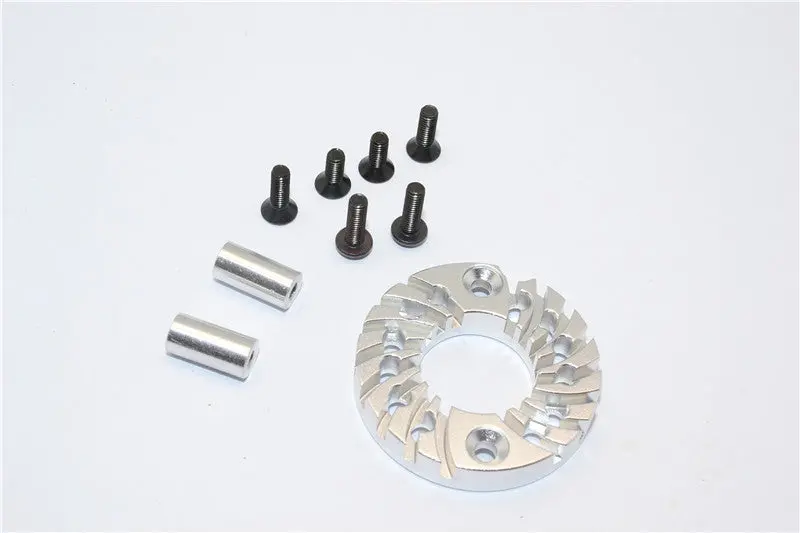 Tamiya Ta02 Aluminum Motor Mount For 16T, 21T Standard - Silver 1
