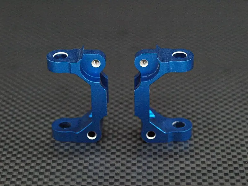 Tamiya Ta02 Aluminum Rear Camber Bar Set With Collar Screws - 1Pr Blue 1
