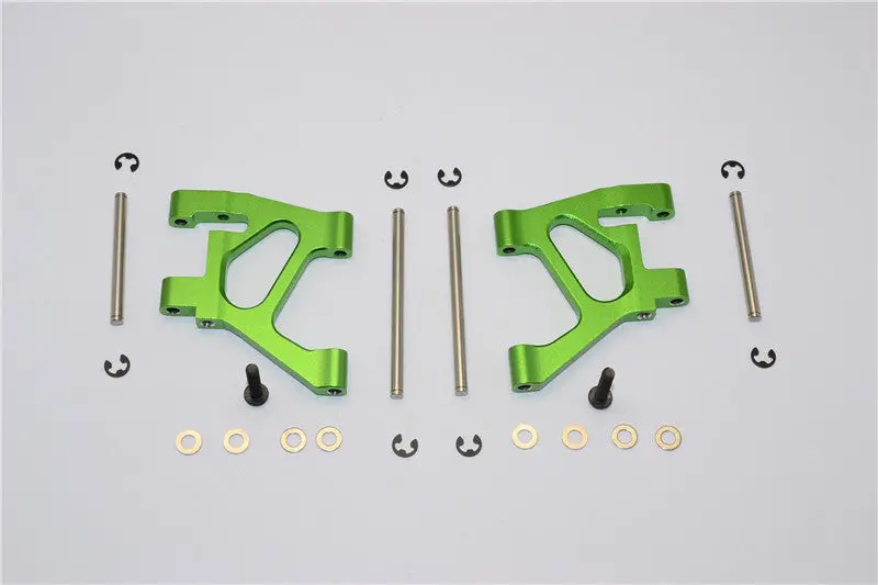 Tamiya Ta02 Aluminum Rear Lower Arm Set - 1Pr Green 1