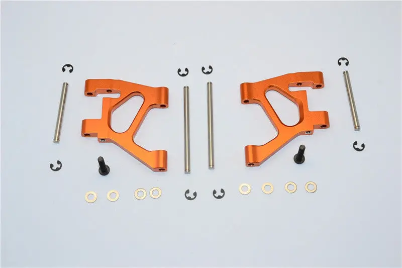 Tamiya Ta02 Aluminum Rear Lower Arm Set - 1Pr Orange 1