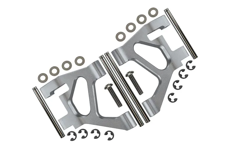 Tamiya Ta02 Aluminum Rear Lower Arm Set - 1Pr Silver 1