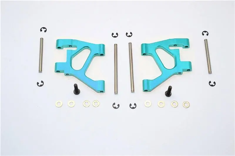 Tamiya Ta02 Aluminum Rear Lower Arm Set - 1Pr Sky Blue 1