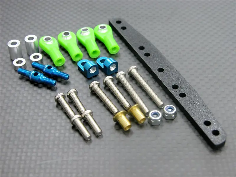 Tamiya Ta02 Front Stabilizer Complete Set - Blue 1