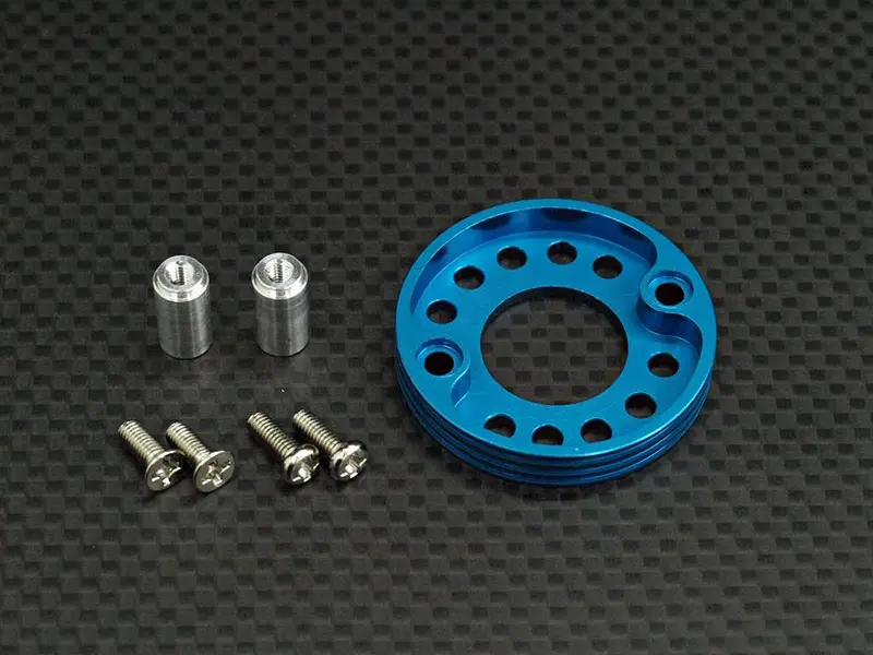 Tamiya Ta02 Modified Motor Mount For 18T-22T Blue 1