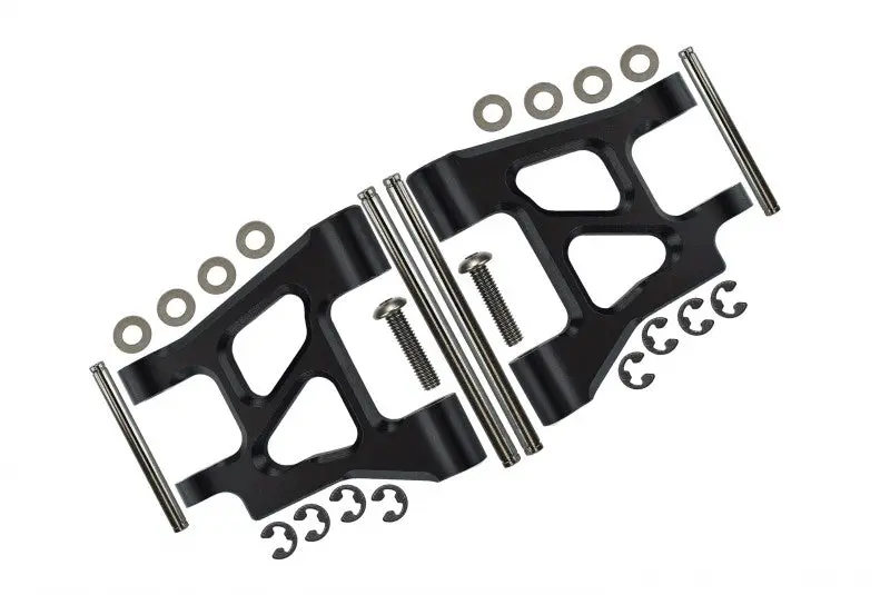 Tamiya Ta02 Upgrade Parts Aluminum Front Arm Set - 1Pr Black 1