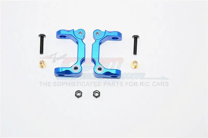 Tamiya Ta02t Aluminum Front C-Hub - 1Pr Set Blue 1