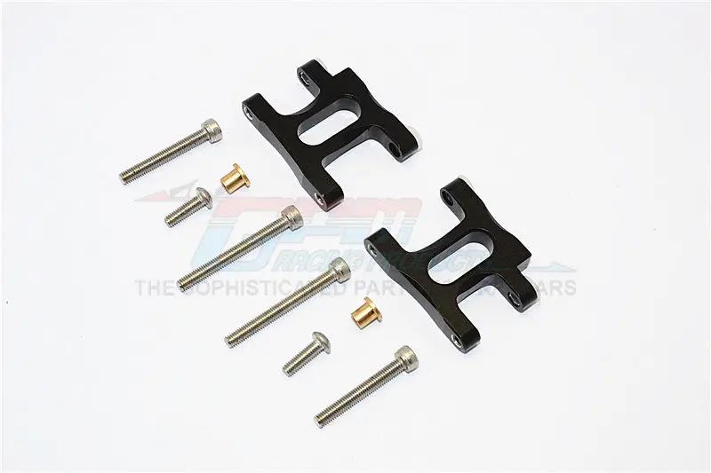 Tamiya Ta02t Aluminum Front Suspension Arm - 1Pr Set Black 1